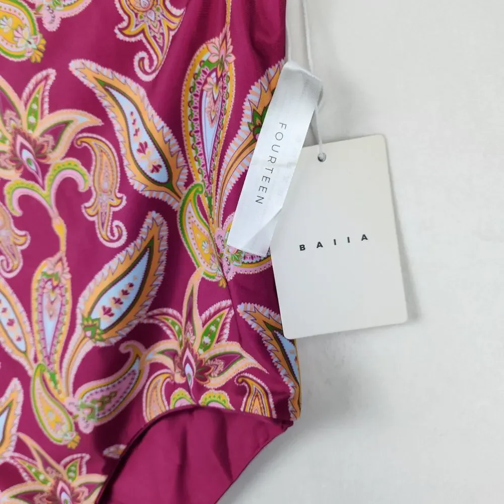 Patterned Pink Bikini Bottoms - Picture 6 of 11